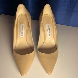 Beige Jimmy Choo Romy 85 leather pumps!